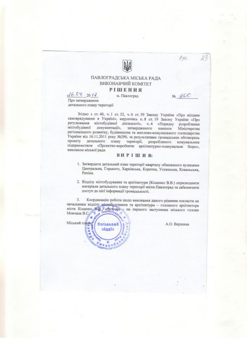 Рішення ПДП затвердження