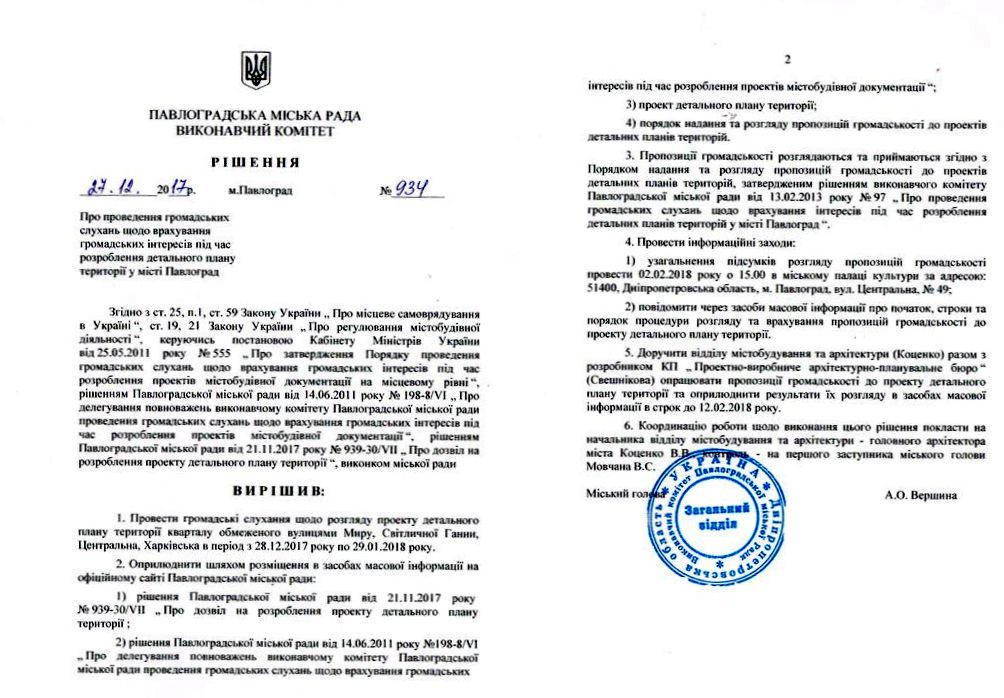 рішення гром. слухання