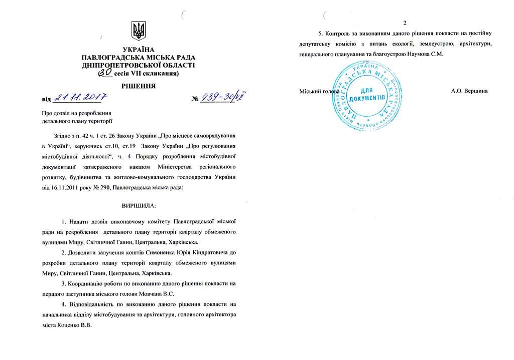 рішення дозвіл ДПТ